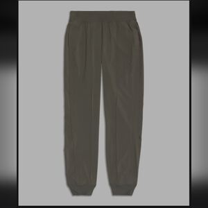 Lululemon Wanderer Jogger Womens Gray Sage Lightweight Stretch Gym Running Sz.8